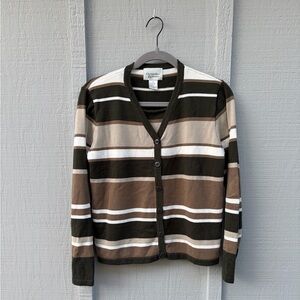 Christopher & Banks Striped Cardigan